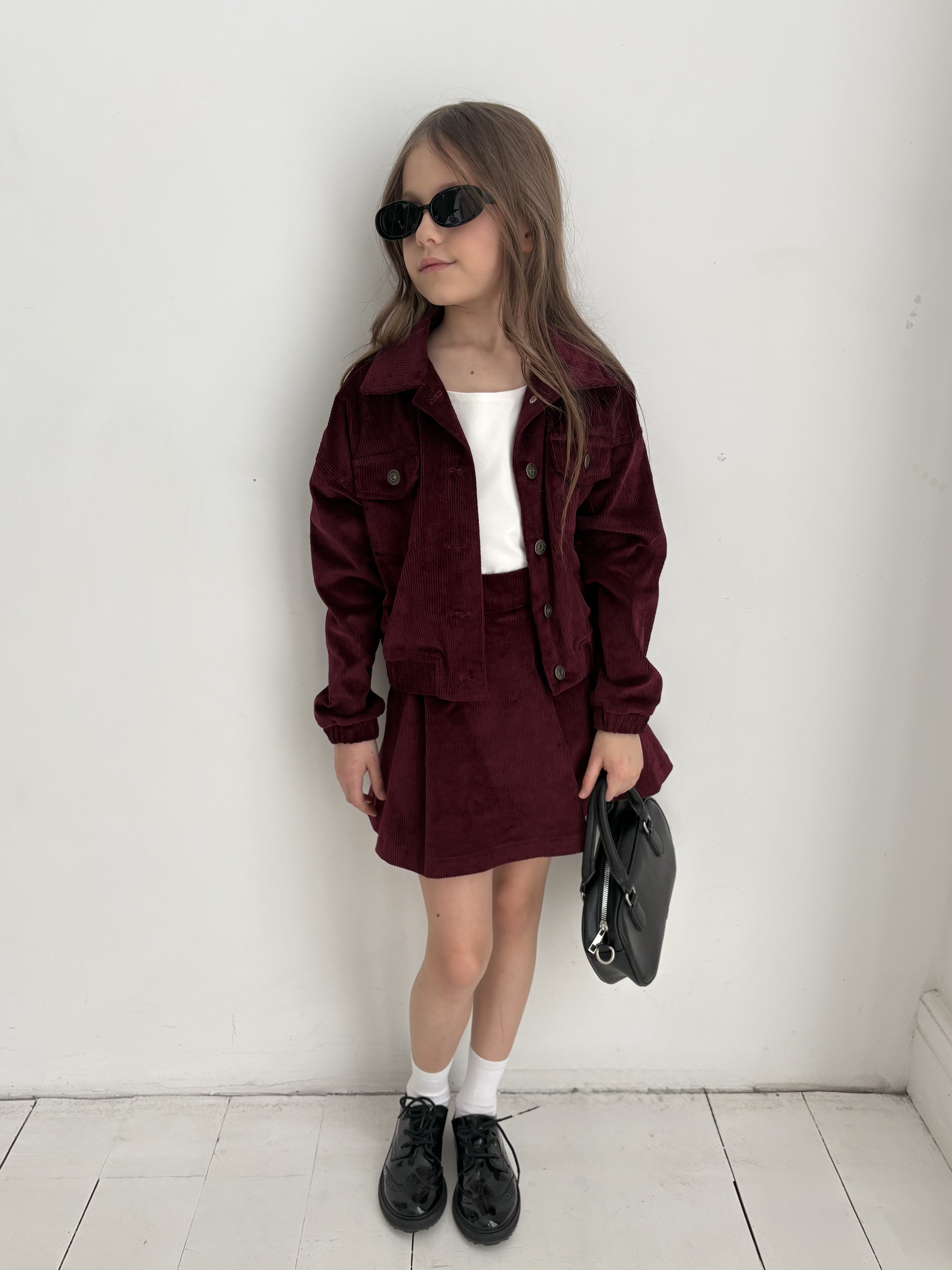 Костюм Velvet бургунді 